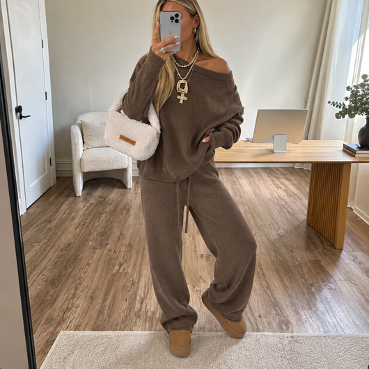 Women's Casual Knit Sweater Set