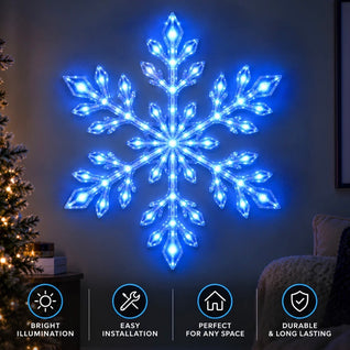 Glowing Snow Flake Set