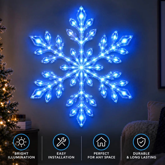 Glowing Snow Flake Set