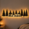 Glowing Pine Trees & Town